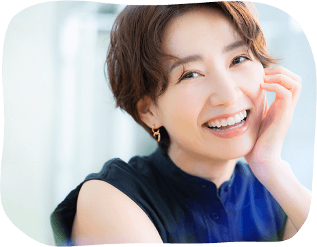 きれいな歯の女性